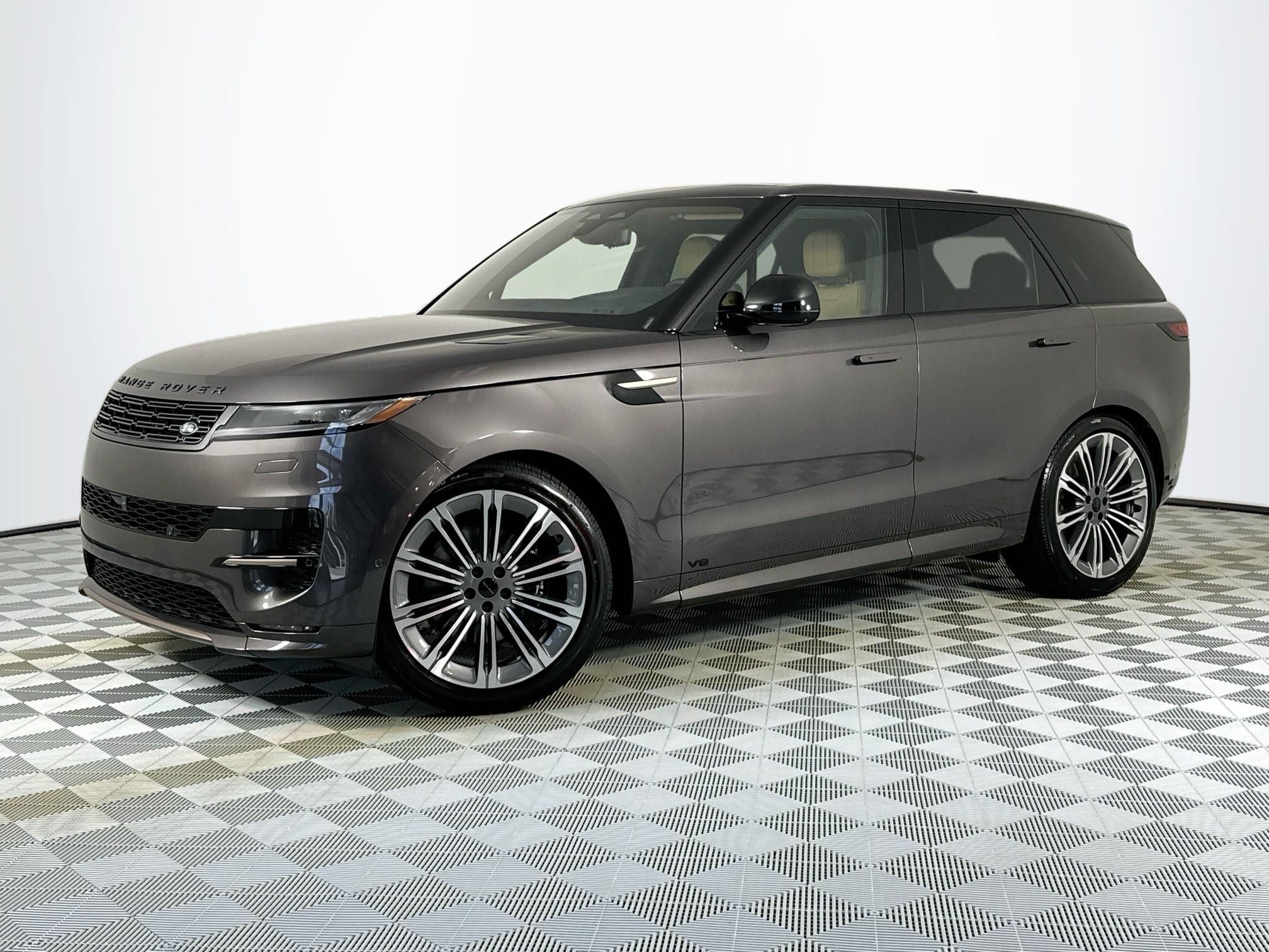 2026 Land Rover Range Rover Sport Dynamic SE in Carpathian Gray Premium Metallic — front three-quarter view