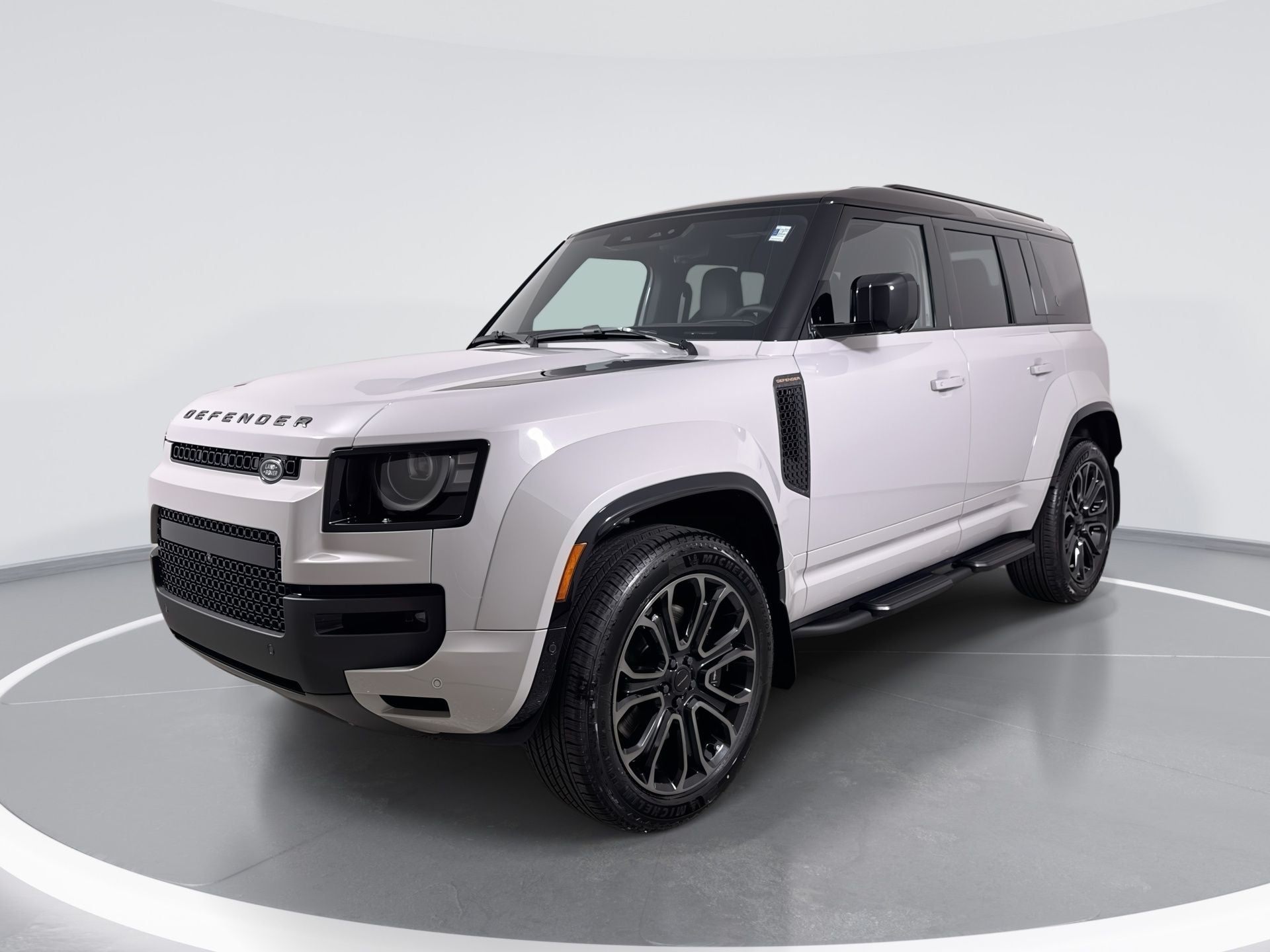 2026 Land Rover Defender 110 OCTA in Grey — front three-quarter view