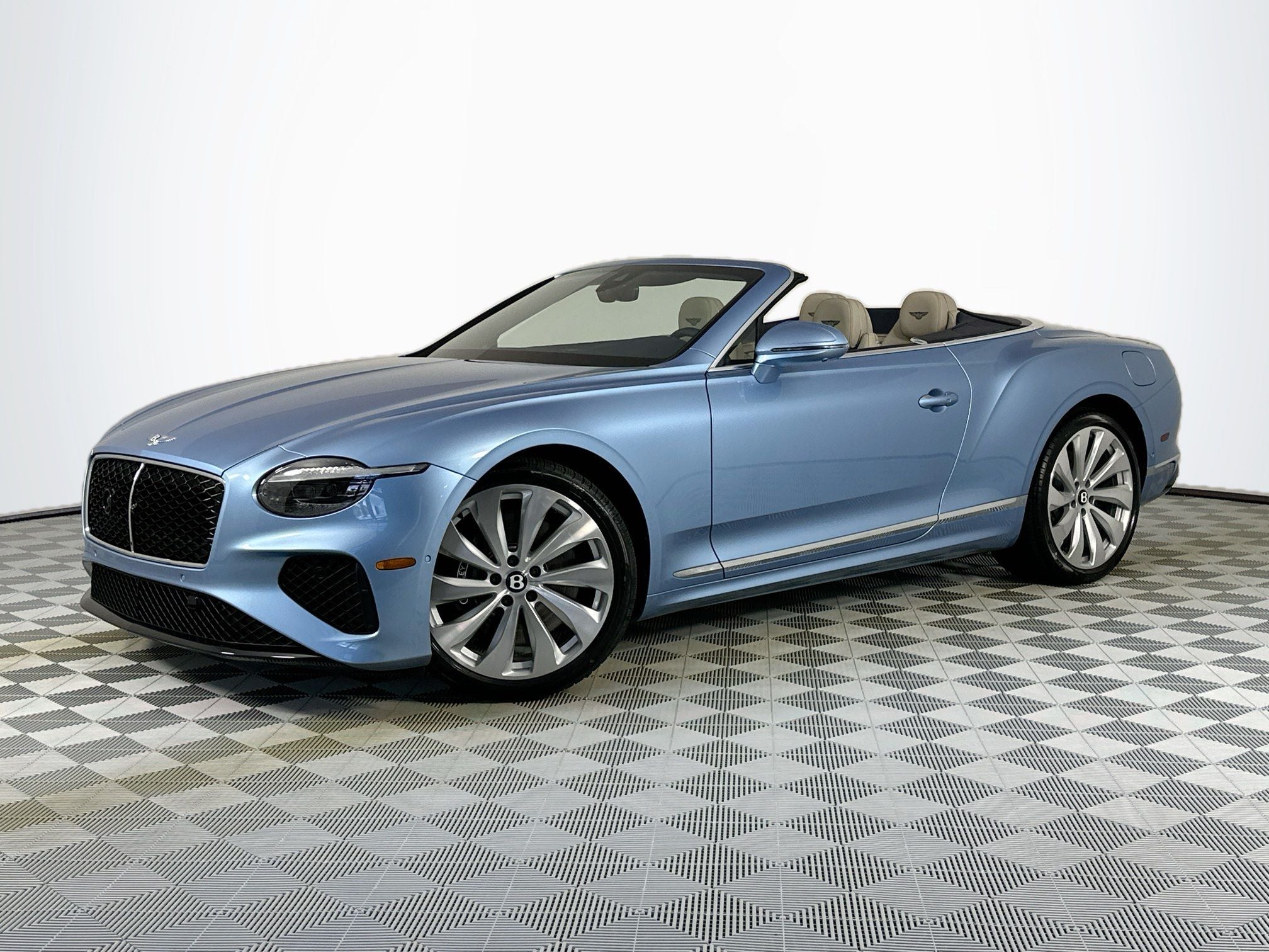 2026 Bentley Continental GTC Base in Silverlake — front three-quarter view