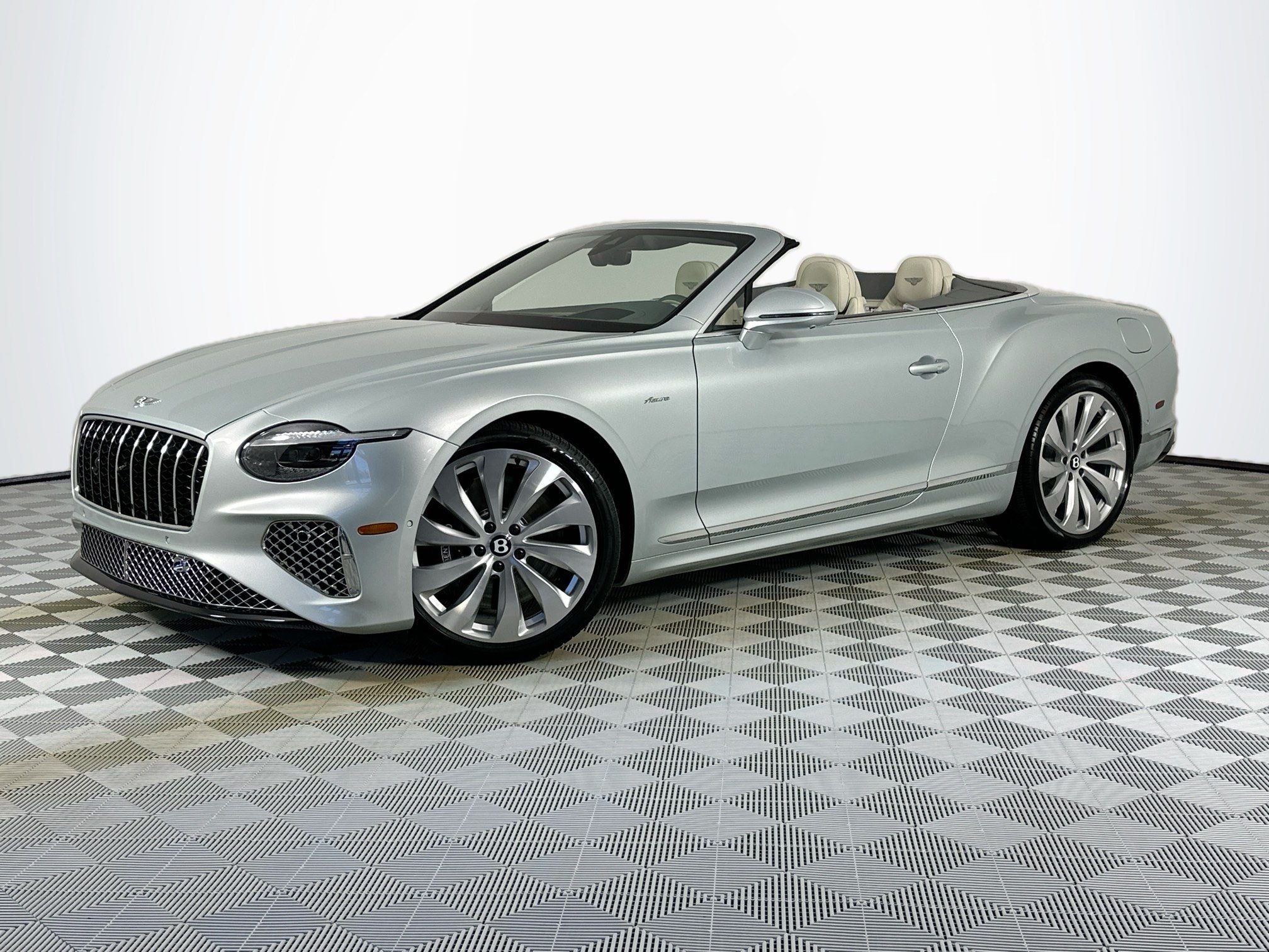 2026 Bentley Continental GTC Azure in Breeze — front three-quarter view