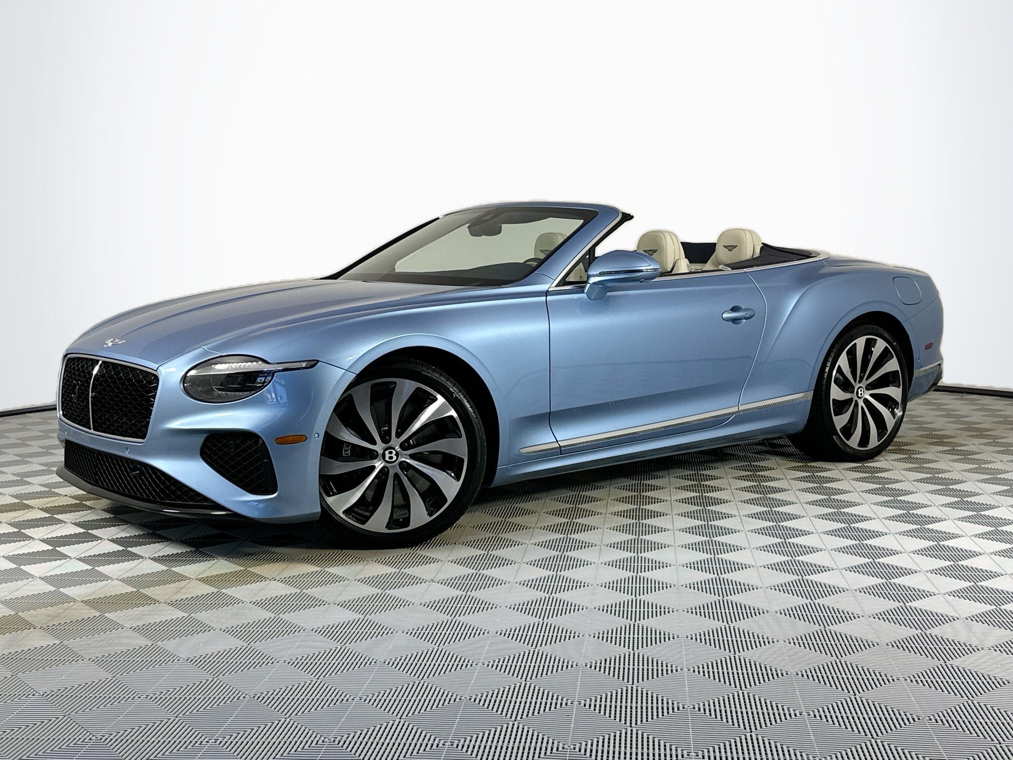 2026 Bentley Continental GTC Base in Silverlake — front three-quarter view