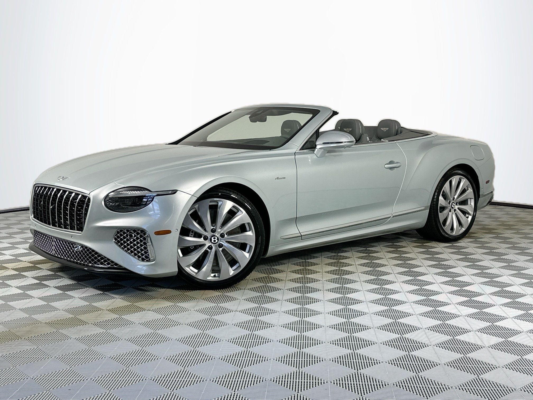 2026 Bentley Continental GTC Azure in Breeze — front three-quarter view