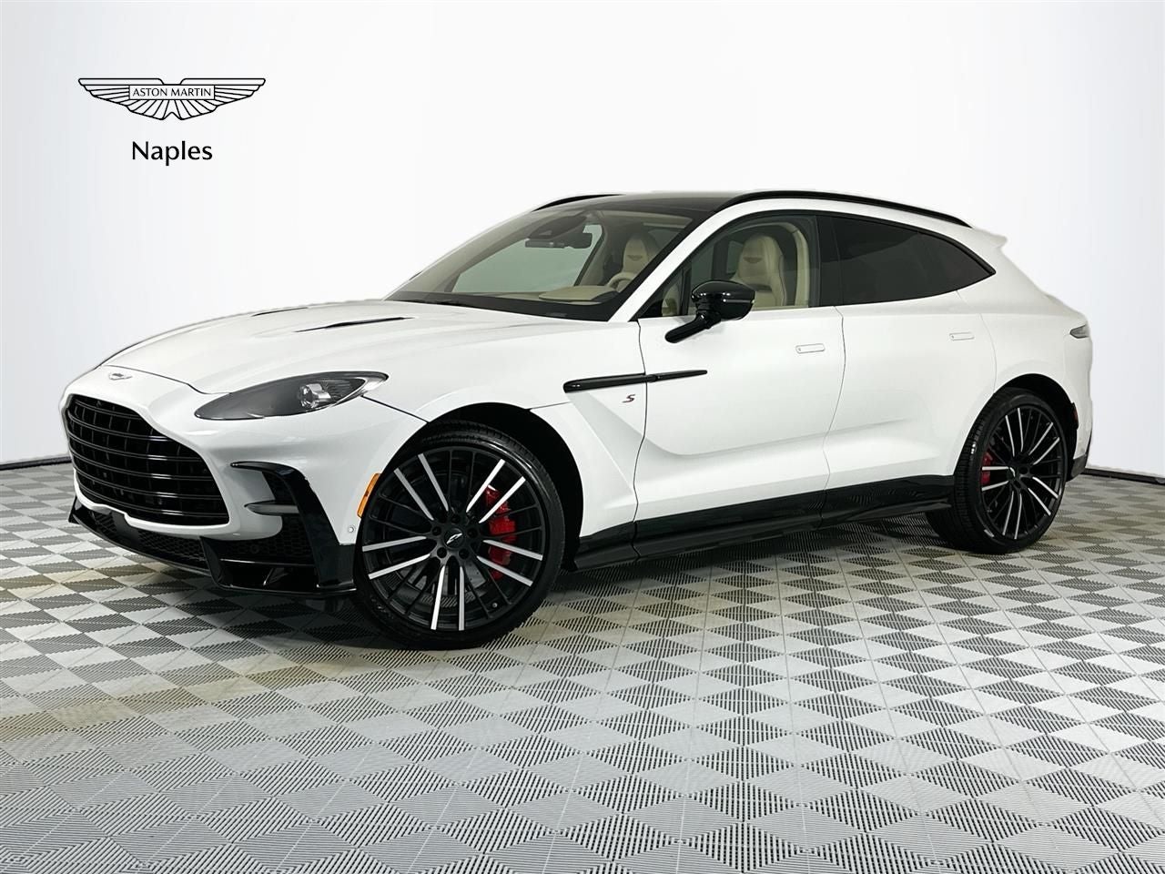 2026 Aston Martin DBX S in White — front three-quarter view