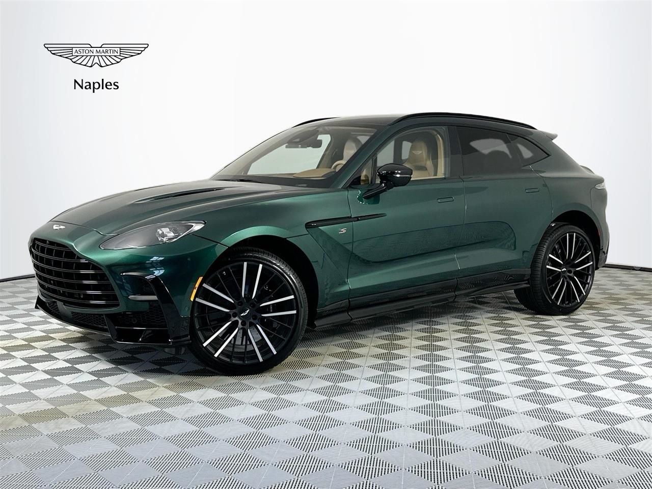 2026 Aston Martin DBX S in Malachite Green — front three-quarter view