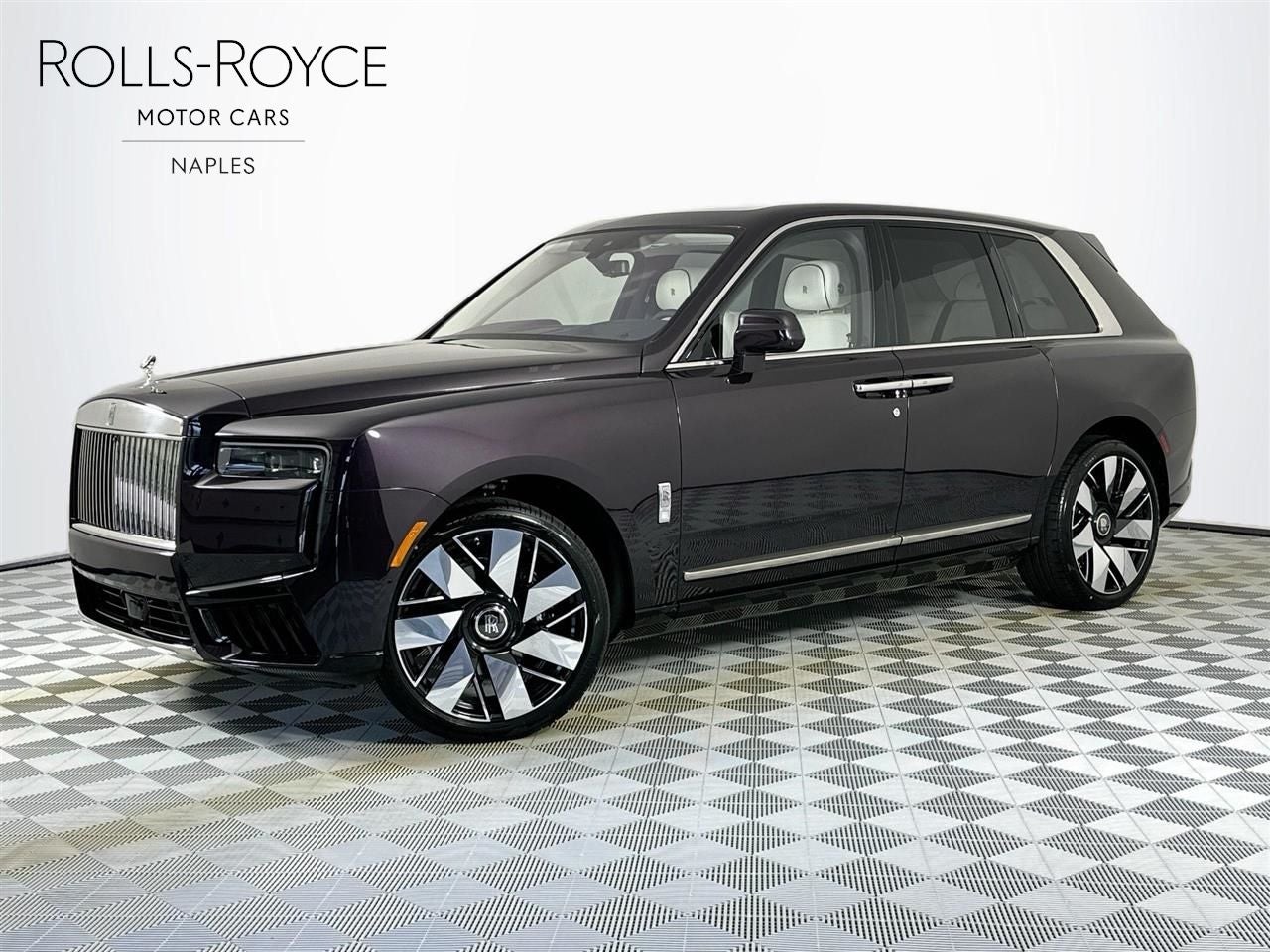 2026 Rolls-Royce Cullinan in Belladonna Purple — front three-quarter view